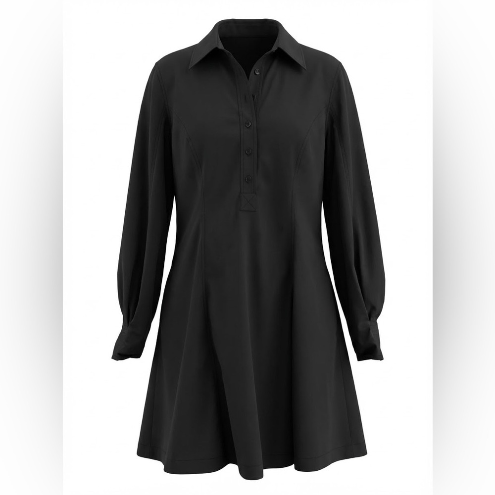 Black Button-Up Shirt Dress by Madewell